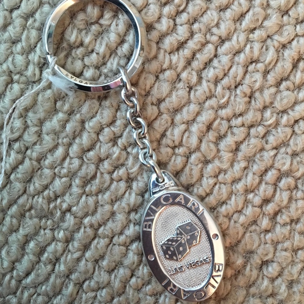 Bulgari Sterling Silver Key Ring unisex